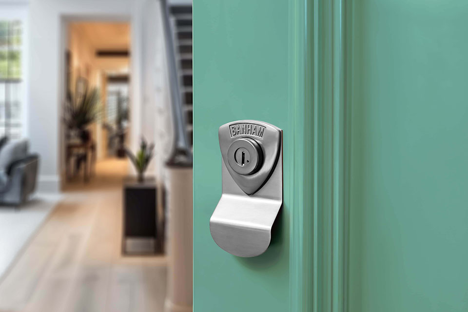 Banham lock in chrome finish